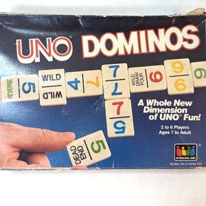 1986 Vintage UNO Dominos Family Board Games